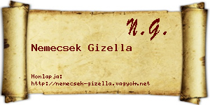 Nemecsek Gizella névjegykártya